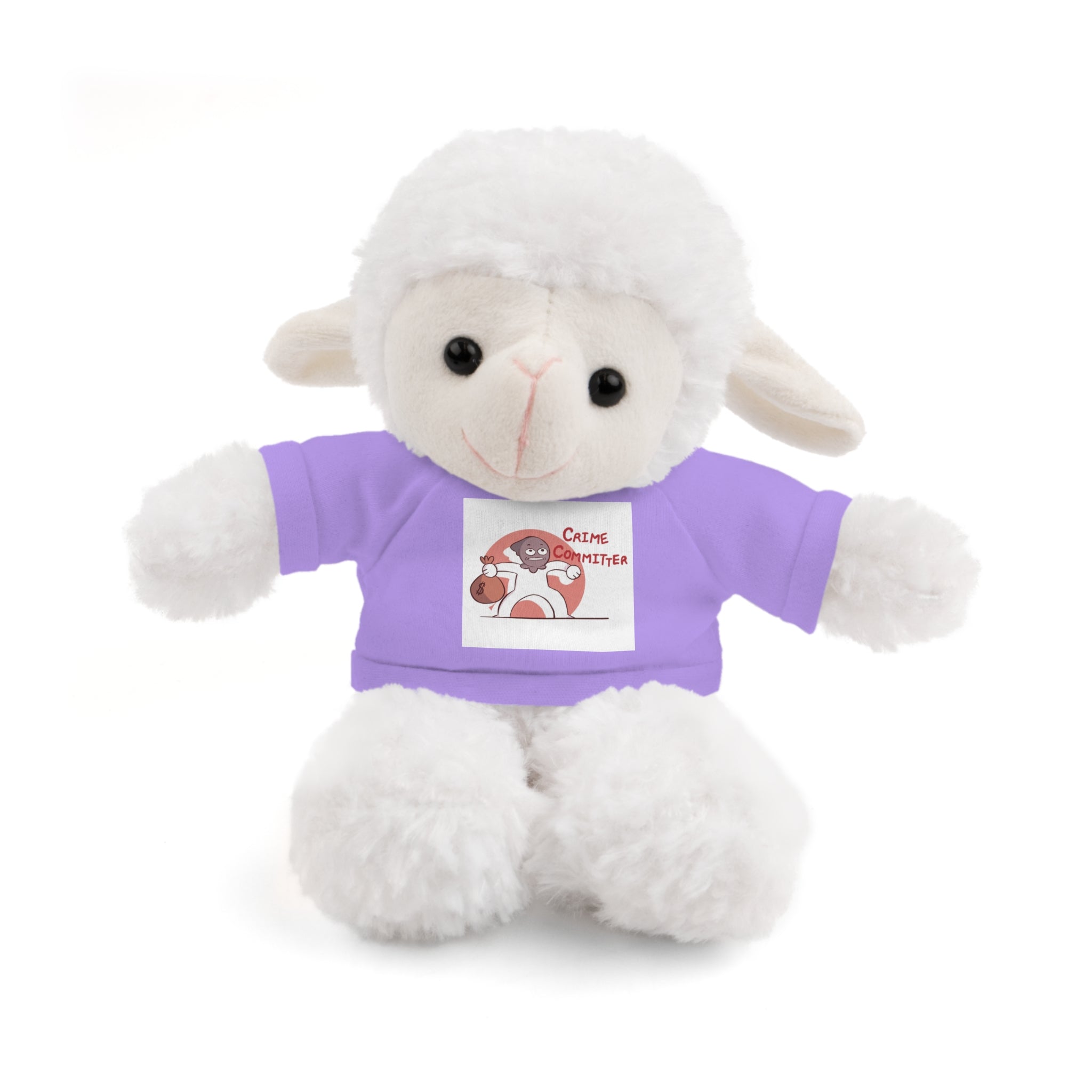 Plush Teddy Bear with Graphic Tee — Partner in Crime Design