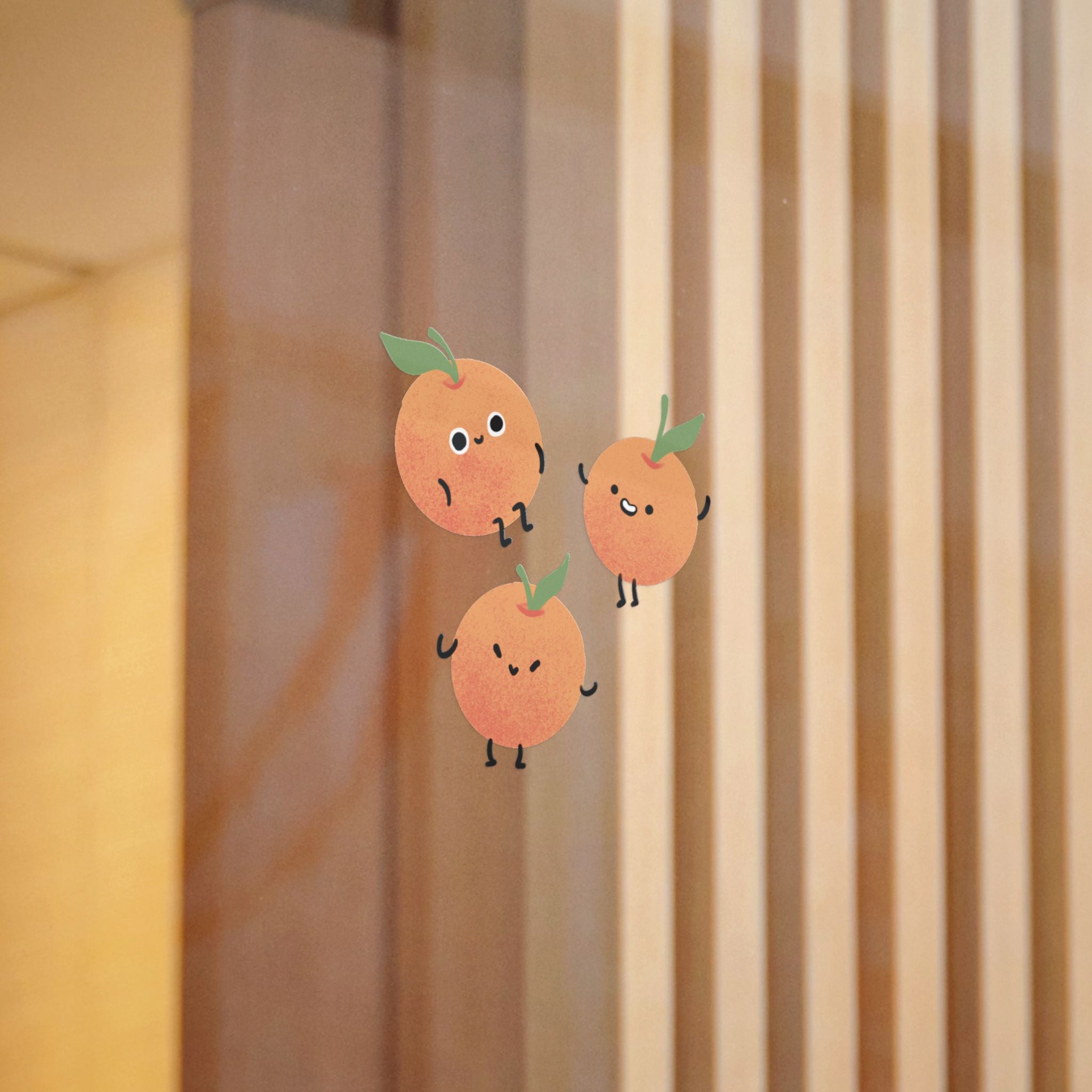 Kawaii Orange Friends Die-Cut Sticker Set — Cute Fruit DTF Stickers (3-Pack)