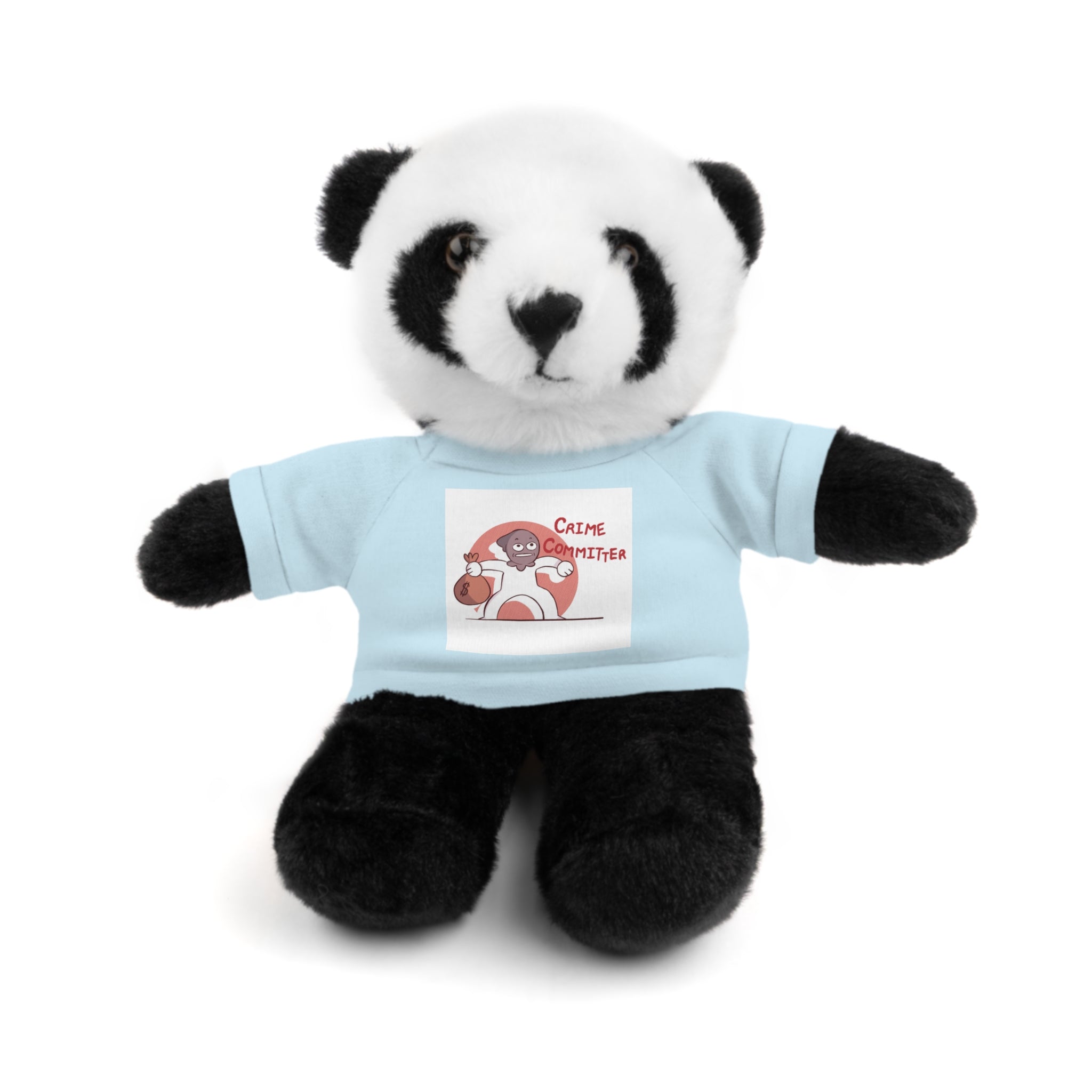 Plush Teddy Bear with Graphic Tee — Partner in Crime Design
